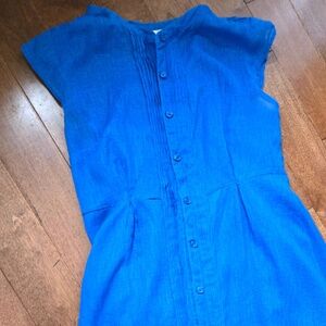 Blueberry linen dress